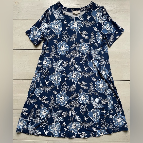 Loft Outlet floral A-line dress - Picture 1 of 4